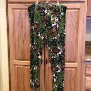 LuLaRoe Monster Print Leggings TC2